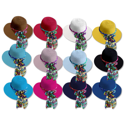 SOMBRERO DE MUJER COLORES SURTIDOS1