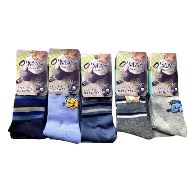 BALLERINA BEBE NIÑO LISO/LINEAS TALLA 0-2 | 12 UNID1