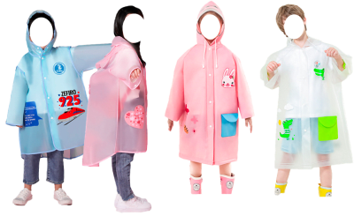 PONCHO IMPERMEABLE INFANTIL UNISEX S/M/L/XL1
