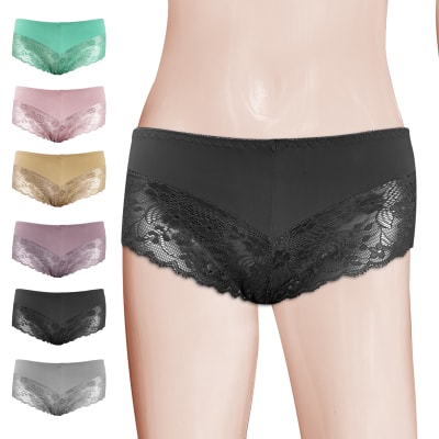 CALZON INVISIBLE BORDE CON ENCAJE  |12 UNID1