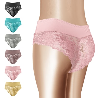 CALZON COLALESS DE ENCAJE COLORES Y TALLAS SURTIDOS | 12 UNID1