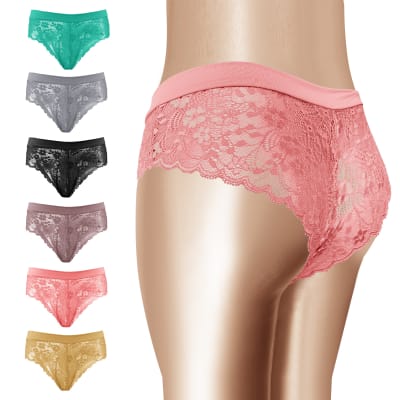 CALZON COLALESS DE ENCAJE PLETINA ANGOSTA DE TELA COLORES SURTIDOS | 12 UNID1