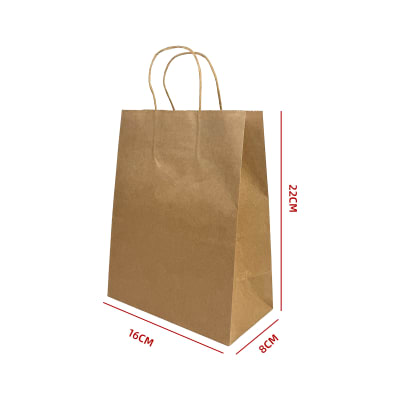 BOLSA REGALO COLOR KRAFT 16X22X8CM1