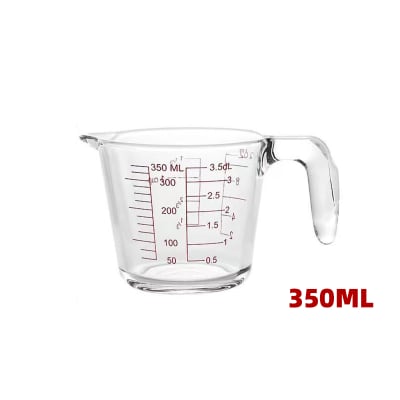 JARRA MEDIDORA VIDRIO 350ML 11X8.9CM  | 24 UNID1