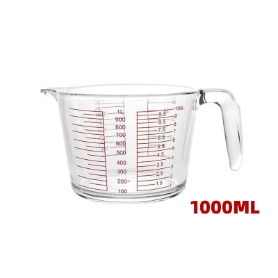 MEDIDOR DE VIDRIO 1000ML 16x10.8 cms1