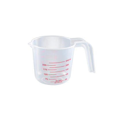 JARRA MEDIDORA PLASTICA 250ML | 24 UNID1