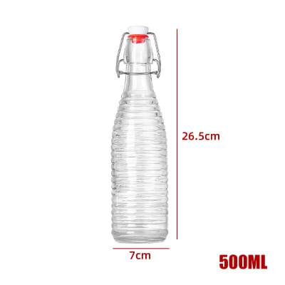 BOTELLA DE VIDRIO CON TAPA HERMÉTICA 500 ML1