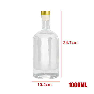 BOTELLA DE VIDRIO CON TAPA 1000 ML1