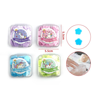 JABÓN ANTIBACTERIAL DISEÑO UNICORNIO EN PÉTALOS1