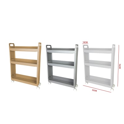 CARRO ORGANIZADOR MULTIUSO CON RUEDAS 51X14X76CM | COLORES SURTIDOS1