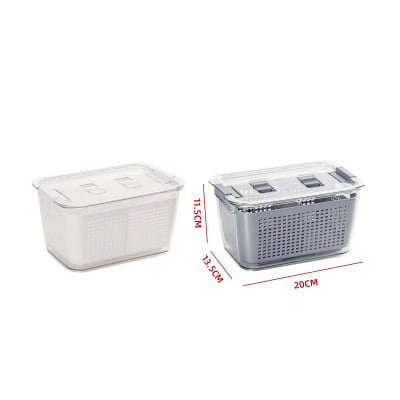 RECIPIENTES HERMETICOS DE PLASTICO CON COLADOR INTERIOR 20X13.5X11.5CM1
