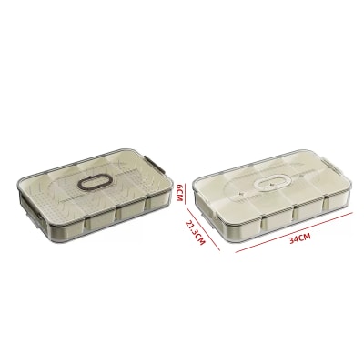 CAJA ORGANIZADORA DE REFRIGERADOR CON DIVISIONES 34X21.3X6CM1