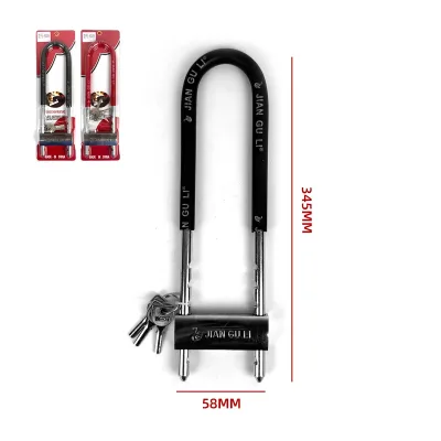 Candado Bicicletas Tipo U Antirrobo 345×58 mm1