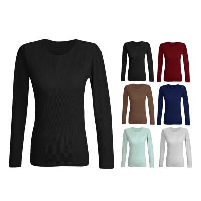 CAMISETA MUJER ACANALADO POLAR REDUCTORA | VENTA MAYORISTA1