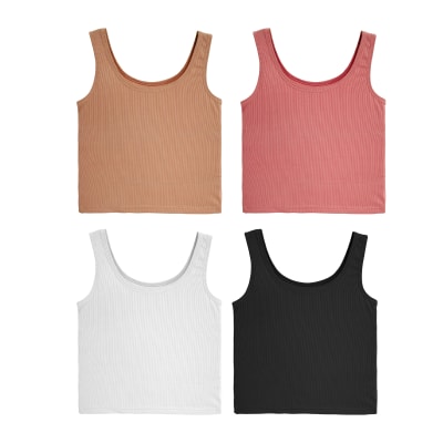 POLERA PETO ACANALADO MUJER TALLA M-L/L-XL/XL-XXL1