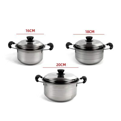 JUEGO DE OLLAS ACERO INOXIDABLE CON TAPA 3 PCS1