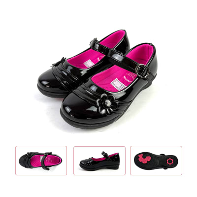 ZAPATO CHAROL NIÑA CON HEBILLA 25-301