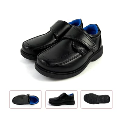 ZAPATO NIÑO NEGRO VELCRO SIMPLE 25-301