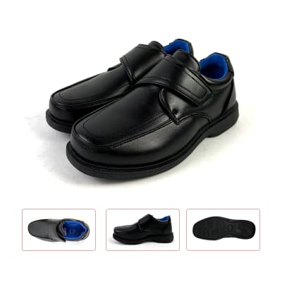 ZAPATO NIÑO NEGRO VELCRO SIMPLE 31-361