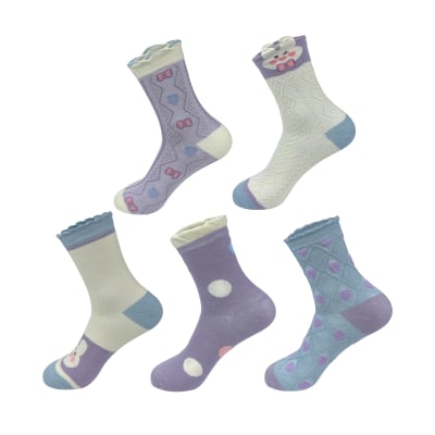 CALCETINES JUVENIL NIÑA CONEJO ALGODÓN 13-16 AÑOS  | 12 UNID1