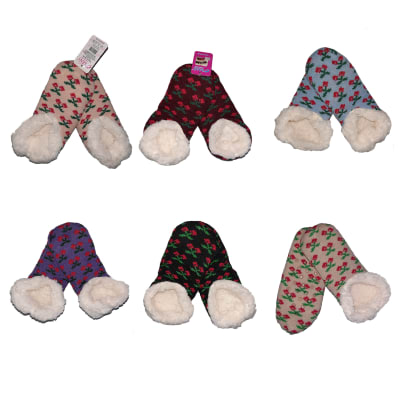 CALCETINES TIPO PANTUFLA DE MUJER CON CHIPORRO CON DISEÑO 36-39/38-40 | 12 UNID1