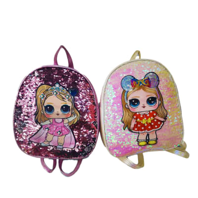 MOCHILA NIÑA INFANTIL MUÑECA 26X23CM/23X20CM | 12 UNID1