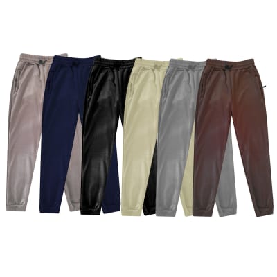 PANTALON PLUSH HOMBRE LISO PRETINA AJUSTABLE  | 12 UNID1