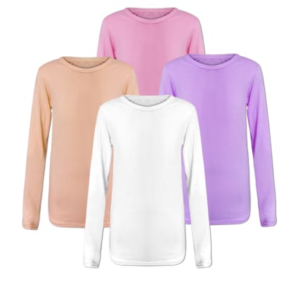 CAMISETA NIÑA BAMBU CUELLO REDONDO |12 UNI.1