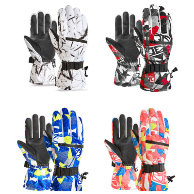 GUANTES ADULTO PARA LA NIEVE Y EL FRIO ESTAMPADOS |12 UNI.1