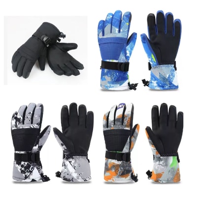 GUANTES DE ADULTO PARA LA NIEVE Y FRIO COLORES SURTIDOS |12 UNI.1