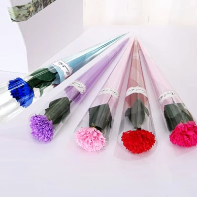 RAMO DE FLORES ARTIFICIAL CLAVEL 33CM |12 UNI.1