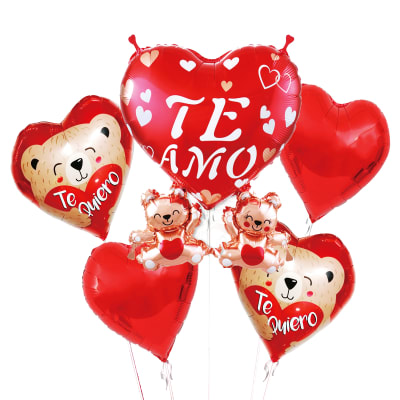 SET DE GLOBOS PARA HELIO CON 5 GLOBOS |12 UNI.1