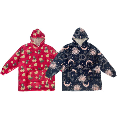 POLERON DE MUJER CON CAPUCHA FORRADA CON CHIPORRO |12 UNID1