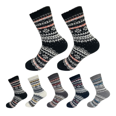 CALCETIENES DE MUJER DISEÑO TOALLA | 12 UNID1