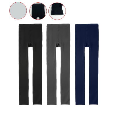 CALZA PANTY DE MUJER STRECH POLAR GRIS/NEGRO/AZUL TALLA UNICA | 12 UNID1