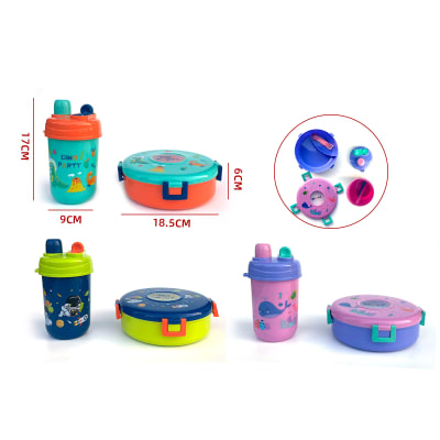 CAJA LONCHERA 18.5*6CM Y BOTELLA 9X17CM1
