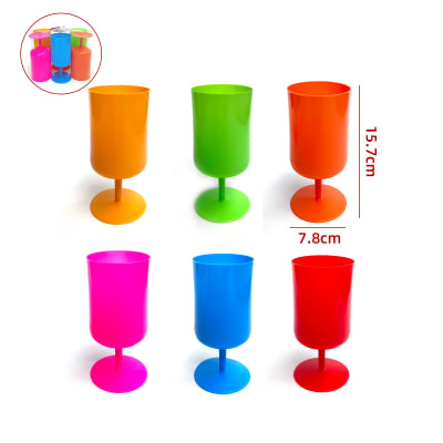 SET DE COPAS PLASTICAS 7.8X15.7CM  1