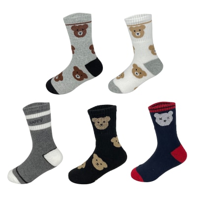 CALCETIN NIÑO TOALLA OSO 6-9 AÑOS DISEÑOS1