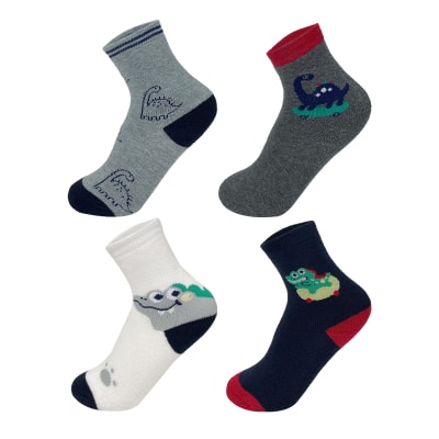 CALCETIN DE NIÑO TOALLA DINOSAURIO 3-6 AÑOS1