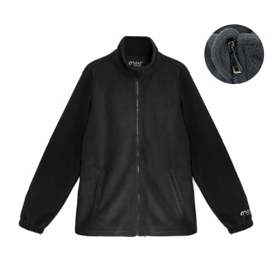 POLERON DE HOMBRE CON POLAR NEGRO UNIFORME CLINICO1