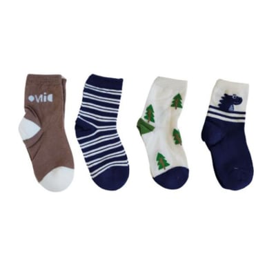 CALCETÍN DE NIÑO MEDIA CAÑA DINOSAURIO 9-18 MESES1