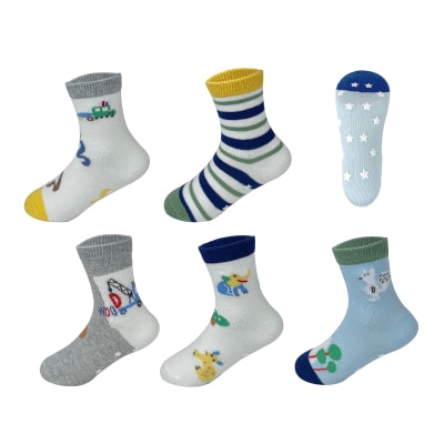 CALCETIN BEBÉ ALGODON PLANTA GOMA 9-18 M1