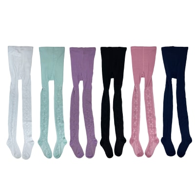 BALLERINA NIÑA COLOR LISO  TRENZA Y ROMBOS 8-101