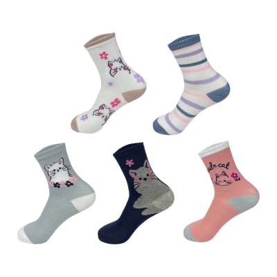 CALCETIN NIÑA MEDIA CAÑA GATO 13-16 AÑOS1