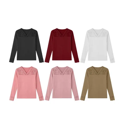 CAMISETA BAMBU MANGA ENCAJES M-L/L-XXL1