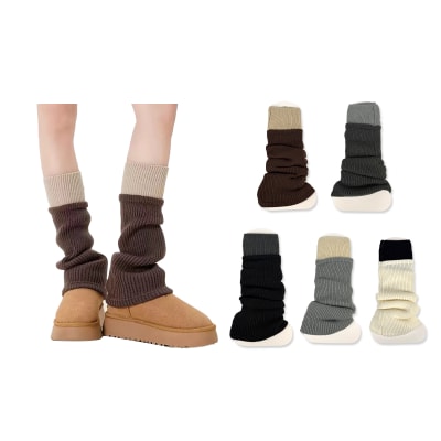 POLAINA  BICOLOR ACANALADO | VENTA MAYORISTA1