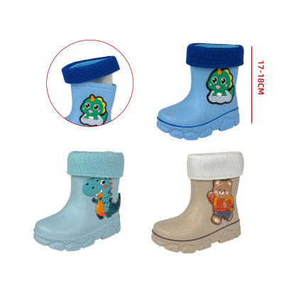 Botas de agua infantil tallas 25-29/ caña alta 15cm | venta por embalaje1