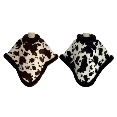 PONCHO CERRADO TEXTURA VACA 70X70CM1