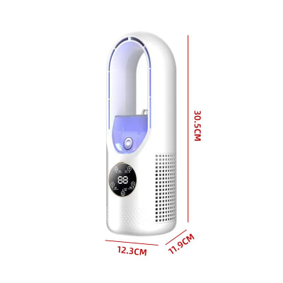 VENTILADOR SIN ASPAS CON HUMIDIFICADOR USB  12.3X11.9X30.5CM1