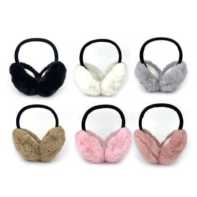 TAPA OREJAS PLEGABLE COLOR LISO  TALLA UNICA | 12 UNID1